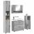 Set de mobilier pentru baie 4 pcs sonoma gri 30 x 35 x 192 cm GartenMobel Dekor
