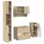 Set de mobilier pentru baie cu sertar 4 pcs Stejar sonoma GartenMobel Dekor
