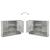 Set de mobilier pentru baie 4 pcs Gri beton 30 x 35 x 192 cm GartenMobel Dekor