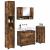 Set de mobilier pentru baie cu sertar 4 pcs Stejar afumat GartenMobel Dekor