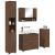 Set de mobilier pentru baie 4 pcs Stejar brun 30 x 35 x 192 cm GartenMobel Dekor