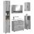 Set de mobilier pentru baie 5 pcs sonoma gri 30 x 35 x 192 cm GartenMobel Dekor