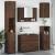 Set de mobilier pentru baie 5 pcs Stejar brun 30 x 35 x 192 cm GartenMobel Dekor