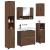 Set de mobilier pentru baie 5 pcs Stejar brun 30 x 35 x 192 cm GartenMobel Dekor