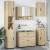Set de mobilier pentru baie cu sertar 5 pcs Stejar sonoma GartenMobel Dekor