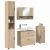 Set de mobilier pentru baie cu sertar 5 pcs Stejar sonoma GartenMobel Dekor