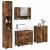 Set de mobilier pentru baie cu sertar 4 pcs Stejar afumat GartenMobel Dekor