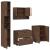 Set de mobilier pentru baie 4 pcs Stejar brun 30 x 35 x 192 cm GartenMobel Dekor