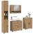 Set de mobilier pentru baie cu sertar 4 pcs stejar artizanal GartenMobel Dekor