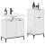 Set de mobilier pentru baie cu sertar 2 pcs Alb foarte lucios GartenMobel Dekor