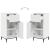 Set de mobilier pentru baie cu sertar 2 pcs Alb foarte lucios GartenMobel Dekor