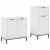 Set de mobilier pentru baie cu sertar 2 pcs Alb foarte lucios GartenMobel Dekor