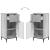 Set de mobilier pentru baie 2 pcs sonoma gri 39.5 x 36 x 88 cm GartenMobel Dekor