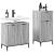 Set de mobilier pentru baie 2 pcs sonoma gri 39.5 x 36 x 88 cm GartenMobel Dekor