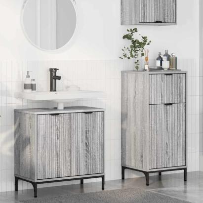 Set de mobilier pentru baie 2 pcs sonoma gri 39.5 x 36 x 88 cm GartenMobel Dekor