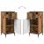 Set de mobilier pentru baie 2 pcs Lemn vechi 39.5 x 36 x 88 cm GartenMobel Dekor