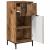 Set de mobilier pentru baie 2 pcs Lemn vechi 39.5 x 36 x 88 cm GartenMobel Dekor