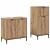 Set de mobilier pentru baie cu sertar 2 pcs stejar artizanal GartenMobel Dekor