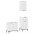 Set de mobilier pentru baie cu raft 3 pcs Alb 39.5 x 36 x 88 cm GartenMobel Dekor