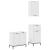 Set de mobilier pentru baie cu sertar 3 pcs Alb foarte lucios GartenMobel Dekor