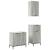 Set de mobilier pentru baie 3 pcs sonoma gri 39.5 x 36 x 88 cm GartenMobel Dekor