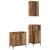 Set de mobilier pentru baie 3 pcs Lemn vechi 39.5 x 36 x 88 cm GartenMobel Dekor