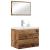 Set de mobilier pentru baie 3 pcs Lemn vechi 60 x 38.5 x 45 cm GartenMobel Dekor