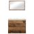 Set de mobilier pentru baie 3 pcs Lemn vechi 60 x 38.5 x 45 cm GartenMobel Dekor