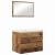 Set de mobilier pentru baie 3 pcs Lemn vechi 60 x 38.5 x 45 cm GartenMobel Dekor