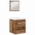 Set de mobilier pentru baie 2 pcs Lemn vechi 41 x 38.5 x 48 cm GartenMobel Dekor