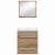 Set de mobilier pentru baie cu sertar 2 pcs Stejar negru GartenMobel Dekor