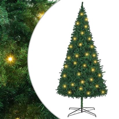 Brad de Crăciun artificial Verde 400 cm PVC GartenMobel Dekor