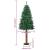 Brad de Crăciun subțire Verde 77 x 77 x 210 cm PVC GartenMobel Dekor