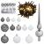 BraddeCrăciunartificial cu lumini cu bandă LED Alb 120cm PVC GartenMobel Dekor