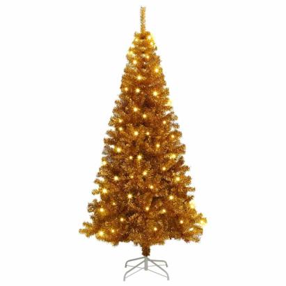 Brazi artificiali de Crăciun Auriu 180 cm PET GartenMobel Dekor
