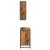 Set de mobilier pentru baie 2 pcs Lemn vechi 65 x 33 x 60 cm GartenMobel Dekor