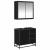 Set de mobilier pentru baie 2 pcs Stejar negru 65 x 33 x 60 cm GartenMobel Dekor