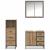 Set de mobilier pentru baie cu sertar 3 pcs stejar artizanal GartenMobel Dekor