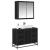 Set de mobilier pentru baie 2 pcs Stejar negru 80 x 33 x 60 cm GartenMobel Dekor