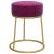 Taburet rotund, violet, catifea GartenMobel Dekor