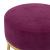 Taburet rotund, violet, catifea GartenMobel Dekor
