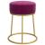 Taburet rotund, violet, catifea GartenMobel Dekor