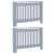 Capac pentru radiator 2 pcs Gri 112 x 19 x 81.5 cm GartenMobel Dekor
