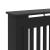 Capac pentru radiator 2 pcs Negru 112 x 19 x 81.5 cm GartenMobel Dekor