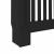 Capac pentru radiator 2 pcs Negru 112 x 19 x 81.5 cm GartenMobel Dekor