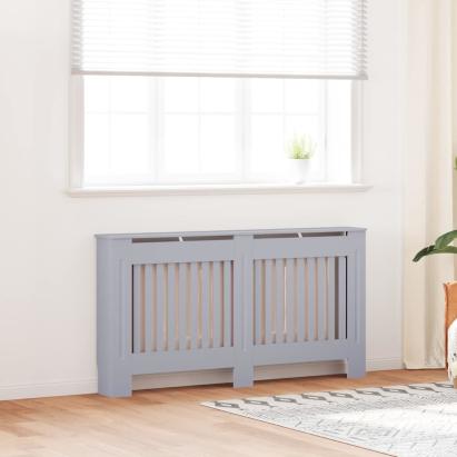 Capac pentru radiator 2 pcs Gri 152 x 19 x 81.5 cm GartenMobel Dekor