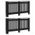 Capac pentru radiator 2 pcs Negru 152 x 19 x 81.5 cm GartenMobel Dekor