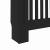 Capac pentru radiator 2 pcs Negru 152 x 19 x 81.5 cm GartenMobel Dekor