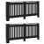 Capac pentru radiator 2 pcs Negru 172 x 19 x 81.5 cm GartenMobel Dekor