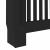 Capac pentru radiator 2 pcs Negru 172 x 19 x 81.5 cm GartenMobel Dekor